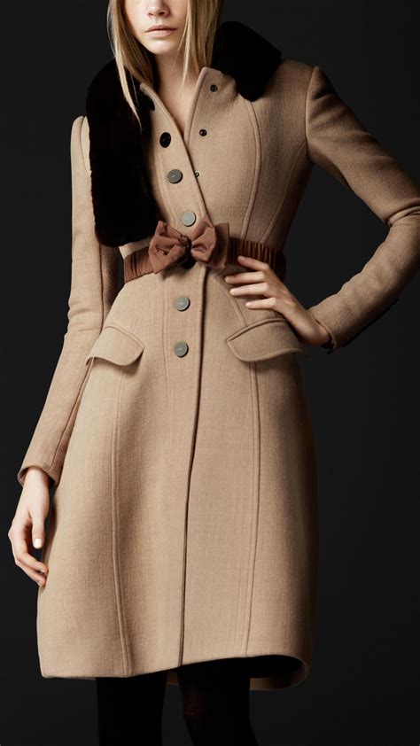 burberry adora wool coat|Wool Tailored Coat in Brisk .